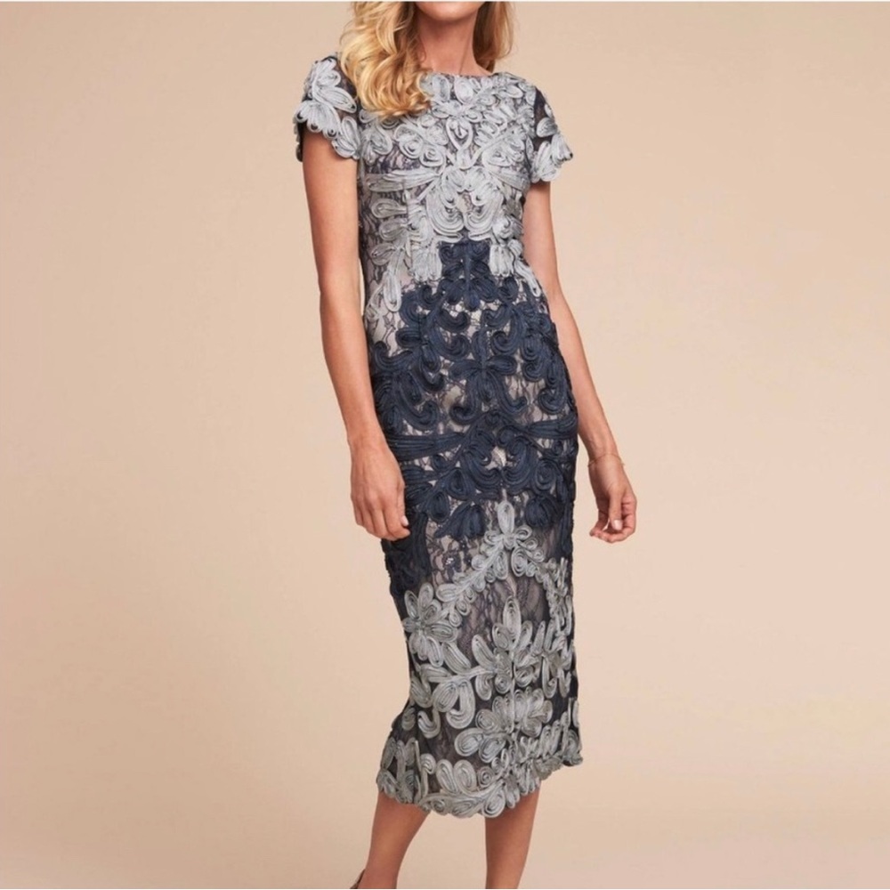 BHLDN JS Collections Santiago dress blue gray